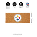 Pittsburgh Steelers Extra Large Full Color Coir Mat, 60"x24"