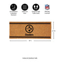 Pittsburgh Steelers Extra Large One Color Coir Mat, 60"x24"