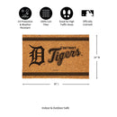 Detroit Tigers Large One Color Coir Mat, 36"x24"