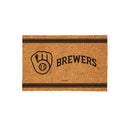 Milwaukee Brewers Large One Color Coir Mat, 36"x24"
