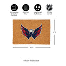 Washington Capitals Large Full Color Coir Mat, 36"x24"