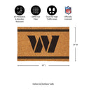 Washington Commanders Large One Color Coir Mat, 36"x24"