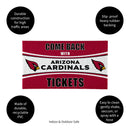 28" x 16" PVC Trapper Mat, Come Back with Tickets, Arizona Cardinals