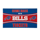 28" x 16" PVC Trapper Mat, Come Back with Tickets, Buffalo Bills