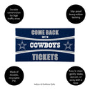 28" x 16" PVC Trapper Mat, Come Back with Tickets, Dallas Cowboys