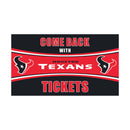 28" x 16" PVC Trapper Mat, Come Back with Tickets, Houston Texans