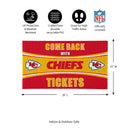 28" x 16" PVC Trapper Mat, Come Back with Tickets, Kansas City Chiefs
