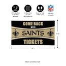 28" x 16" PVC Trapper Mat, Come Back with Tickets, New Orleans Saints