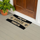 28" x 16" PVC Trapper Mat, Come Back with Tickets, New Orleans Saints