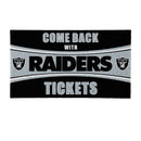 28" x 16" PVC Trapper Mat, Come Back with Tickets, Las Vegas Raiders