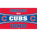 Chicago Cubs Come Back with Tickets PVC Trapper Mat, 28" x 16"