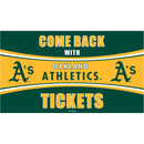 Oakland A's Come Back with Tickets PVC Trapper Mat, 28" x 16"