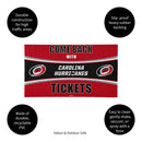 28" x 16" PVC Trapper Mat, Come Back with Tickets, Carolina Hurricanes