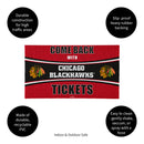 28" x 16" PVC Trapper Mat, Come Back with Tickets, Chicago Blackhawks