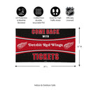 28" x 16" PVC Trapper Mat, Come Back with Tickets, Detroit Red Wings