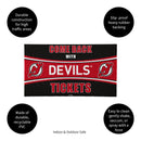 28" x 16" PVC Trapper Mat, Come Back with Tickets, New Jersey Devils