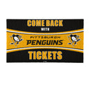28" x 16" PVC Trapper Mat, Come Back with Tickets, Pittsburgh Penguins