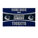 28" x 16" PVC Trapper Mat, Come Back with Tickets, Vancouver Canucks