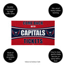 28" x 16" PVC Trapper Mat, Come Back with Tickets, Washington Capitals