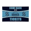 28" x 16" PVC Trapper Mat, Come Back with Tickets, Seattle Kraken
