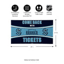 28" x 16" PVC Trapper Mat, Come Back with Tickets, Seattle Kraken