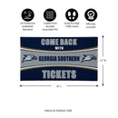 28" x 16" PVC Trapper Mat, Come Back with Tickets, Georgia Southern University