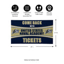 28" x 16" PVC Trapper Mat, Come Back with Tickets, US Naval Academy