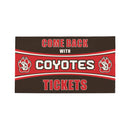 28" x 16" PVC Trapper Mat, Come Back with Tickets, University of South Dakota
