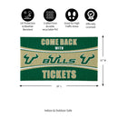 28" x 16" PVC Trapper Mat, Come Back with Tickets, University of South Florida