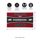 28" x 16" PVC Trapper Mat, Come Back with Tickets, University of Arkansas
