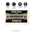 28" x 16" PVC Trapper Mat, Come Back with Tickets, Purdue University