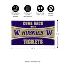 28" x 16" PVC Trapper Mat, Come Back with Tickets, University of Washington