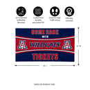 28" x 16" PVC Trapper Mat, Come Back with Tickets, University of Arizona