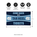 28" x 16" PVC Trapper Mat, Come Back with Tickets, University of North Carolina