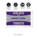 28" x 16" PVC Trapper Mat, Come Back with Tickets, Texas Christian University