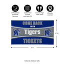 28" x 16" PVC Trapper Mat, Come Back with Tickets, University of Memphis