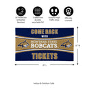 28" x 16" PVC Trapper Mat, Come Back with Tickets, Montana State University