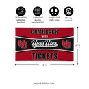 28" x 16" PVC Trapper Mat, Come Back with Tickets, University of Utah
