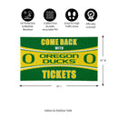 28" x 16" PVC Trapper Mat, Come Back with Tickets, University of Oregon