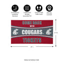 28" x 16" PVC Trapper Mat, Come Back with Tickets, Washington State University