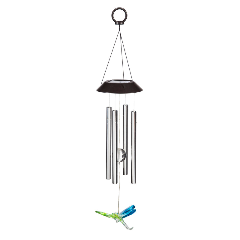 3 Asst., 27.8"L Solar Windchime, Dragonfly, Hummingbird, and Butterfly,2sp5195