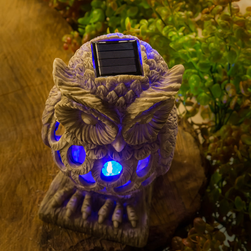 Solar Bug Zapper Garden Statuary, Owl,2sp7388