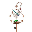 Winged Things Solar Garden Stake, Green