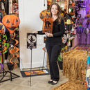 Solar Metal & Glass Halloween Garden Stake, 3 Asst. 2 of Each, 6 Pieces Total