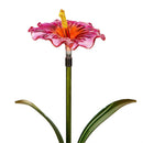 27"H Solar Garden Stake, Hibiscus Flower, In CDU