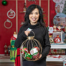 Joyful Traditions Outdoor Lamp & Lighting, Solar Lantern, Round Ornament, 15"H