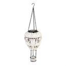 What She Shed Outdoor Lamp & Lighting, Faux Rattan Solar Hot Air Balloon, Asst of 3