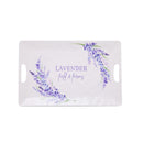 Evergreen Home Accents,18.5" Melamine Rectangular Tray, Lavender Fields,18.6x12x0.67 Inches