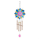Metal Wind Spinner Wind Chime, Blue Butterflies