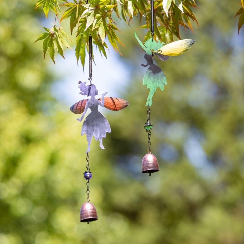 Rustic Metal Fairy Garden Bells, Set of 2,2wc2305